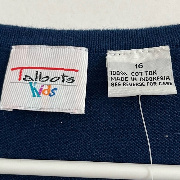 Talbots Kids • NWT Vintage Navy Shell Tank Top - Picture 3 of 4